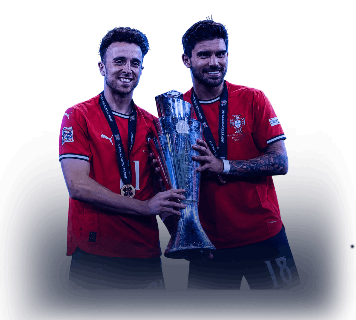 FIFA World Cup 2026 players holding the trophy