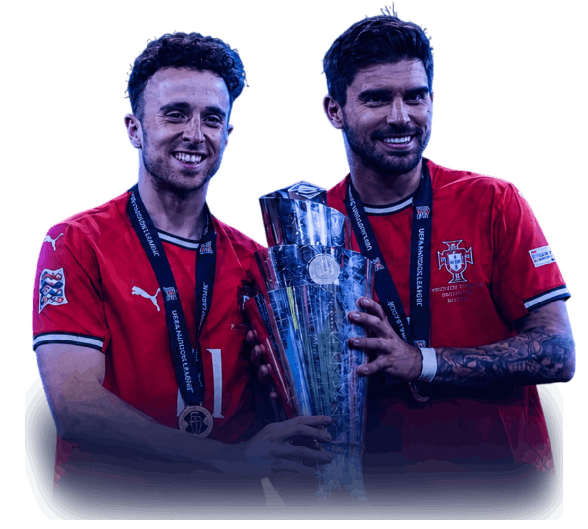 FIFA World Cup 2026 players holding the trophy